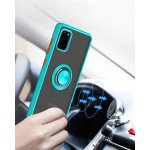 Wholesale Tuff Slim Armor Hybrid Ring Stand Case for Samsung Galaxy Note 20 Ultra (Light Blue)